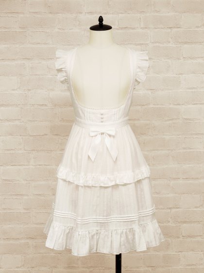 Marchen Cotton フリルエプロン