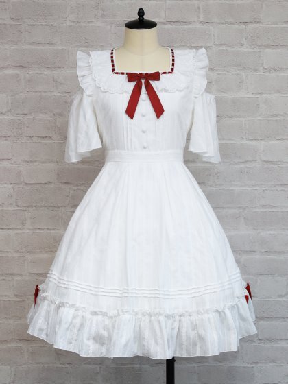 Marchen Cotton フリルワンピース