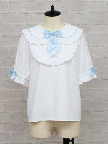 Chērie Lace レースアップブラウス