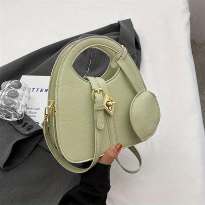 ニッチデザイン クロスボディバッグ｜レディース ターンロック ハンドバッグ｜コインケース付き ファッション ショルダーバッグ