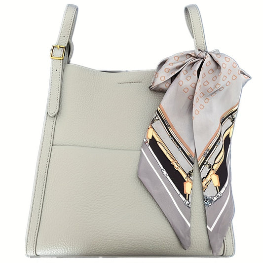 無地 クロスボディバッグ｜通勤向け シンプル ハンドバッグ｜ストラップ取り外し可能 ファッション ショルダーバッグ