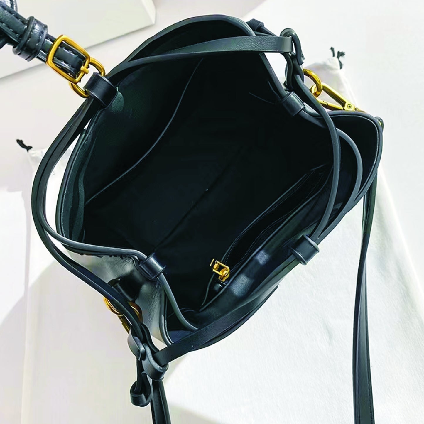 アーガイル刺繍 バケットバッグ｜ヴィンテージ風 通勤 クロスボディバッグ｜レディース ミニ 巾着 パース