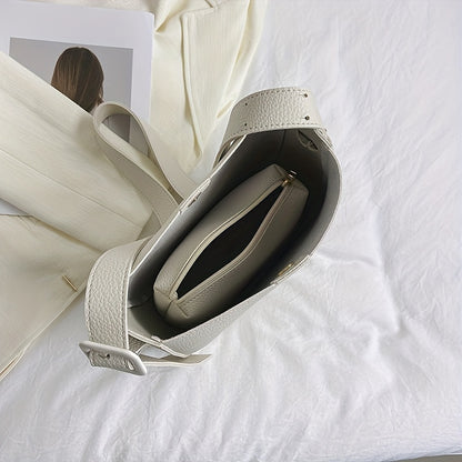 シンプル 無地 クロスボディバッグ｜オールマッチ ショルダーバッグ｜通勤向け レディース 多用途 収納バッグ