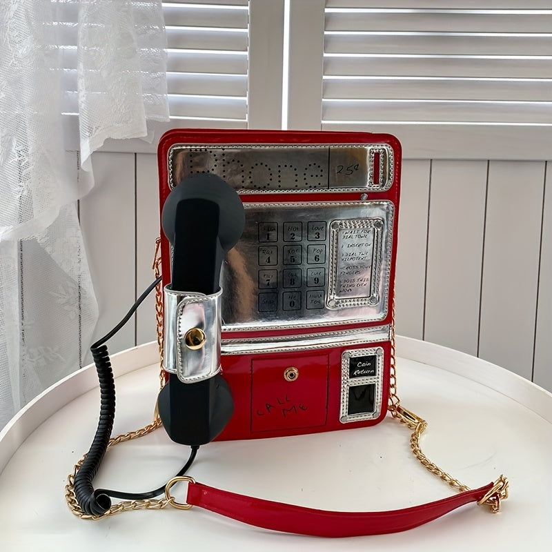 スマホデザイン ショルダーバッグ｜トレンド クロスボディバッグ｜レディース ニッチ チェーンバッグ ショッピング用