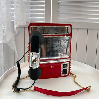 スマホデザイン ショルダーバッグ｜トレンド クロスボディバッグ｜レディース ニッチ チェーンバッグ ショッピング用