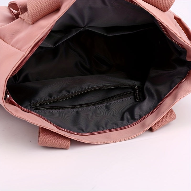 カジュアル ミニマル クロスボディバッグ｜通勤向け 無地 サッチェルバッグ｜シンプル 大容量 レディースバッグ