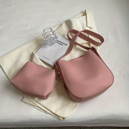 シンプル 無地 クロスボディバッグ｜オールマッチ ショルダーバッグ｜通勤向け レディース 多用途 収納バッグ