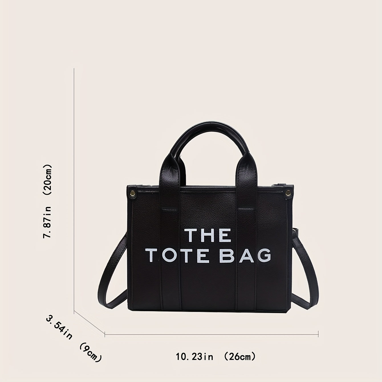 トレンド レターグラフィック トートバッグ｜PUレザー クロスボディバッグ｜通勤・通学・旅行用 レディース トップハンドル サッチェルバッグ