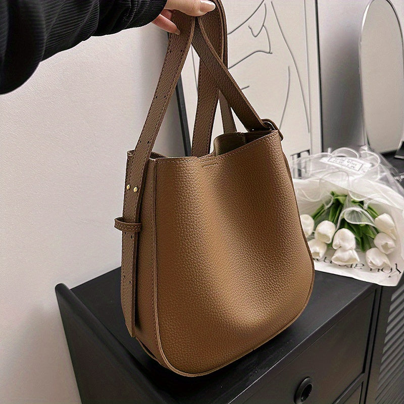 シンプル 無地 クロスボディバッグ｜オールマッチ ショルダーバッグ｜通勤向け レディース 多用途 収納バッグ