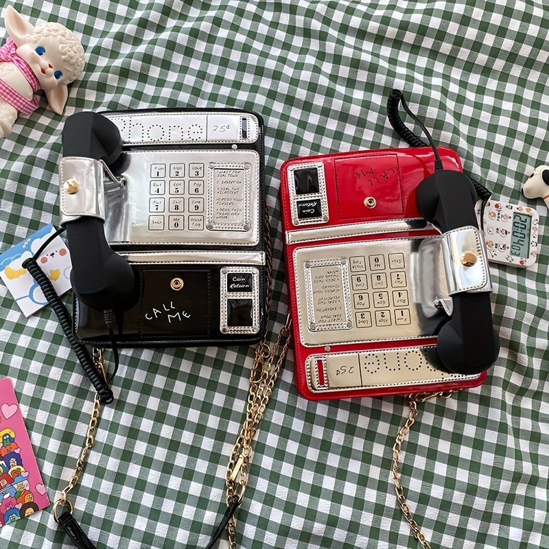 スマホデザイン ショルダーバッグ｜トレンド クロスボディバッグ｜レディース ニッチ チェーンバッグ ショッピング用