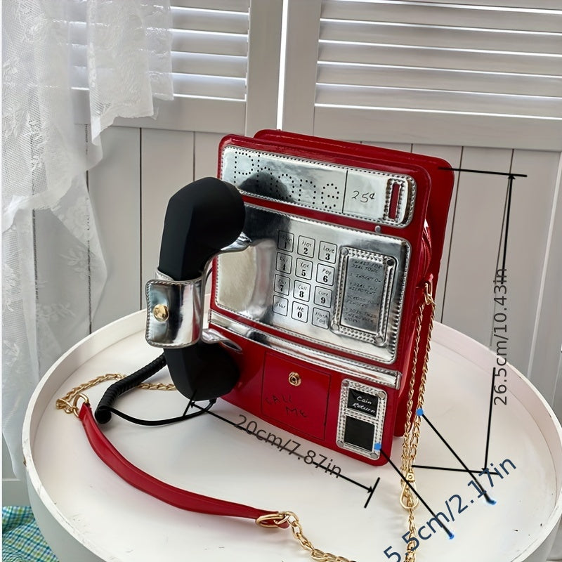 スマホデザイン ショルダーバッグ｜トレンド クロスボディバッグ｜レディース ニッチ チェーンバッグ ショッピング用