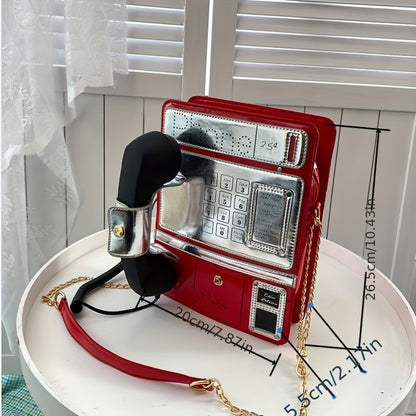 スマホデザイン ショルダーバッグ｜トレンド クロスボディバッグ｜レディース ニッチ チェーンバッグ ショッピング用