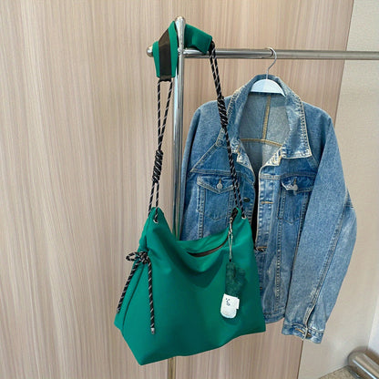 カジュアル トレンド ショルダーバッグ｜オールマッチ クロスボディバッグ｜通学向け レディース ファスナー 収納バッグ