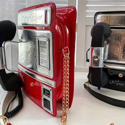 スマホデザイン ショルダーバッグ｜トレンド クロスボディバッグ｜レディース ニッチ チェーンバッグ ショッピング用