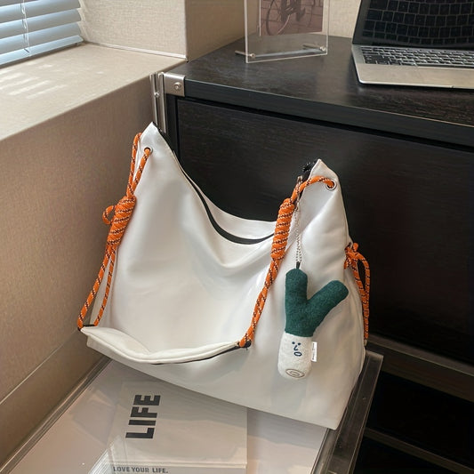 カジュアル トレンド ショルダーバッグ｜オールマッチ クロスボディバッグ｜通学向け レディース ファスナー 収納バッグ