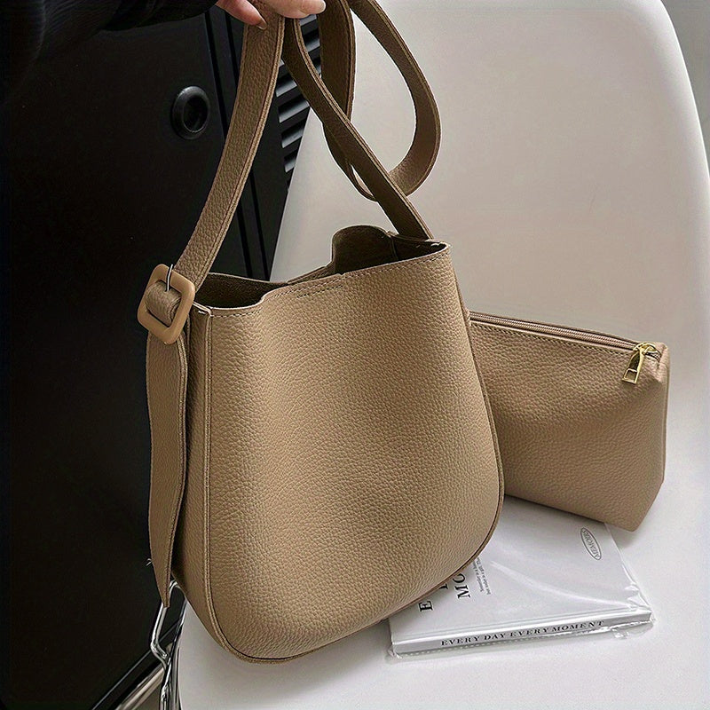 シンプル 無地 クロスボディバッグ｜オールマッチ ショルダーバッグ｜通勤向け レディース 多用途 収納バッグ