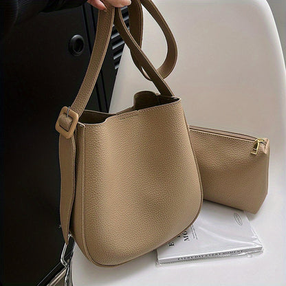 シンプル 無地 クロスボディバッグ｜オールマッチ ショルダーバッグ｜通勤向け レディース 多用途 収納バッグ