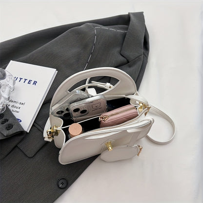 ニッチデザイン クロスボディバッグ｜レディース ターンロック ハンドバッグ｜コインケース付き ファッション ショルダーバッグ