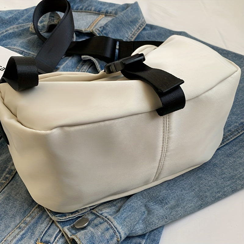 トレンド カジュアル 三日月型バッグ｜ファスナー付き レディース クロスボディバッグ｜バックル付き オールマッチ ショルダーバッグ