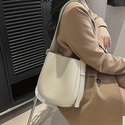 シンプル 無地 クロスボディバッグ｜オールマッチ ショルダーバッグ｜通勤向け レディース 多用途 収納バッグ