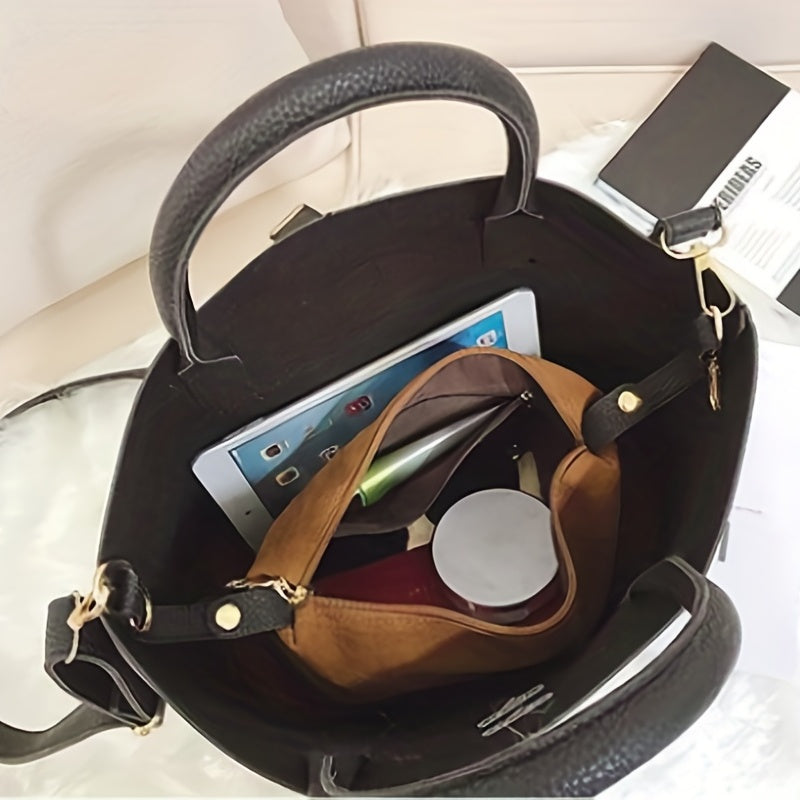 ファッション バケット クロスボディバッグ｜バックル装飾 ショルダーバッグ｜レディース 多用途 ハンドバッグ