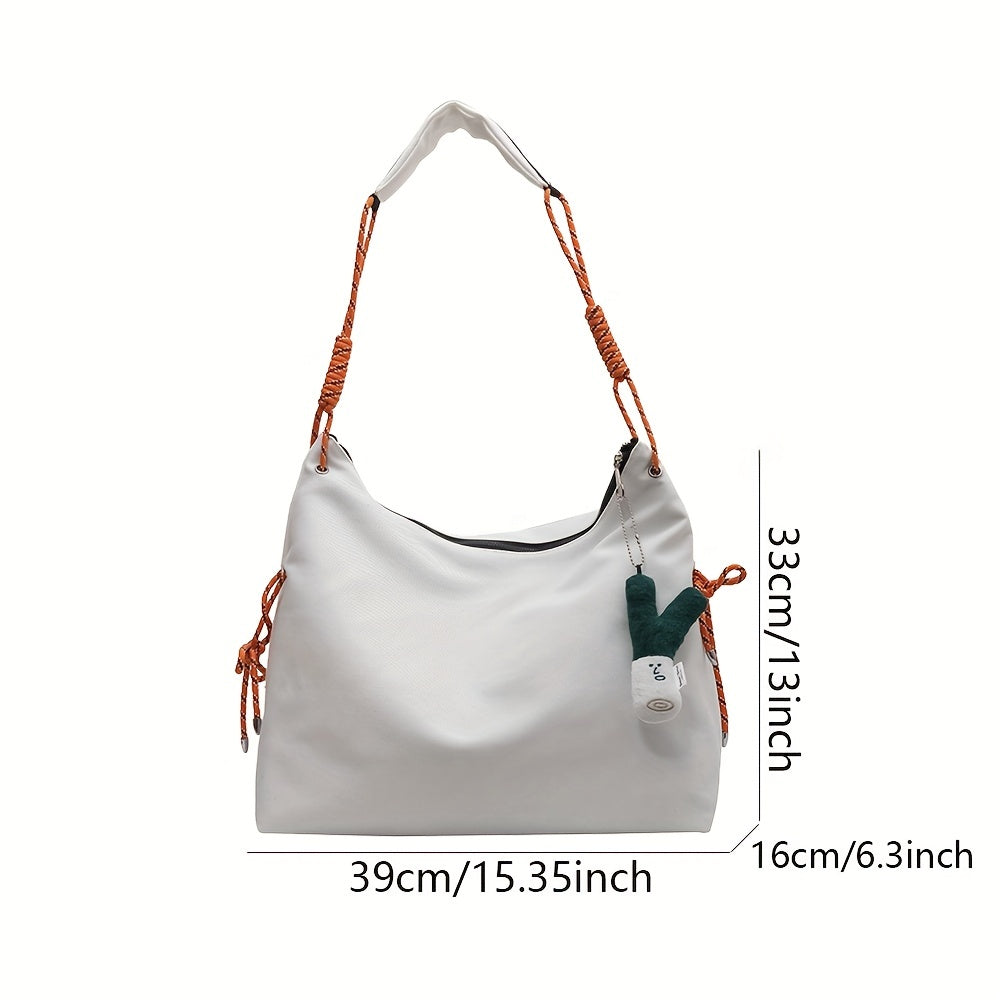 カジュアル トレンド ショルダーバッグ｜オールマッチ クロスボディバッグ｜通学向け レディース ファスナー 収納バッグ