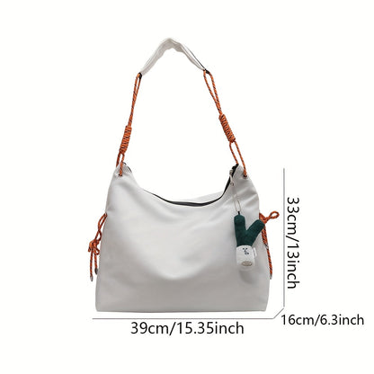 カジュアル トレンド ショルダーバッグ｜オールマッチ クロスボディバッグ｜通学向け レディース ファスナー 収納バッグ