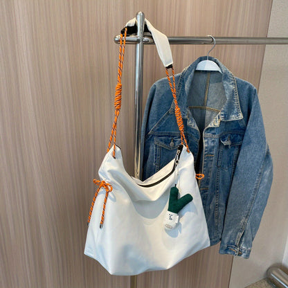 カジュアル トレンド ショルダーバッグ｜オールマッチ クロスボディバッグ｜通学向け レディース ファスナー 収納バッグ