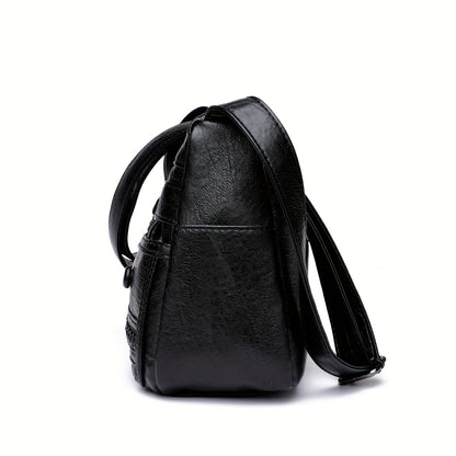 ボタン装飾 クロスボディバッグ｜レディース 多ポケット ハンドバッグ｜ファッション PU ショルダーバッグ