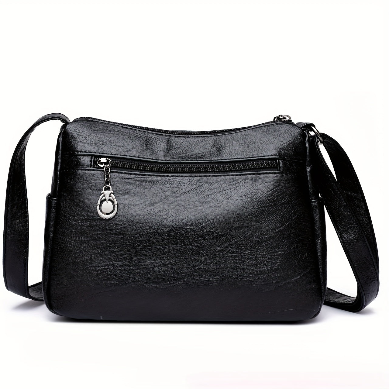 ボタン装飾 クロスボディバッグ｜レディース 多ポケット ハンドバッグ｜ファッション PU ショルダーバッグ