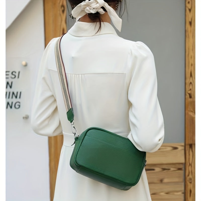 スモール レターグラフィック クロスボディバッグ｜ストライプ ストラップ ショルダーバッグ｜レディース ファスナー付き スクエア パース